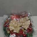 Christmas Wreaths for Windows, Christmas Door Wreath with Pine Cones, Ball Ornaments, Red Berries, and 2 Premium Bows, Great Xmas Decor for Front Door, Indoor and Outdoor, 18 inches