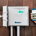 Hunter PRO-HC600 Smart WiFi Irrigation Controller, 6 Zone Outdoor & Indoor Sprinkler Timer, Hydrawise App Compatible, Weather-Based Scheduling, Flow Sensor Ready, Touchscreen