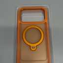 360 Spin Magnetic Stand for iPhone 17 Pro Max Case, Fit for MagSafe, Mil-STD Protective Case for iPhone 17 Pro Max Phone Case with Kickstand Rotatable 6.9 inch, Orange