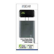 Z Gear 2-1 Power Bank and Detachable Dual Port Wall charger
