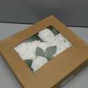 Ling's moment Artificial Flowers 50Pcs White Roses Decor w/Stems,3" DIY Foam Floral for Wedding Bouquet/Centerpieces, Outdoors Party Backdrop, Room/Table, and Garden/Pot Decorations