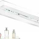 Yunguzi 2 Pcs 13 Inch Clear Acrylic Cabinet Shelf Replacement for Medicine Cabinets and Storage, Polished Safe Edges