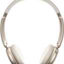LORELEI Q60 Wireless Bluetooth On-Ear Headphones Lightweight Built-in Micphone, 40 Hours Up Battery Life, Bass Mode, Memory Earmuffs (Starlight)