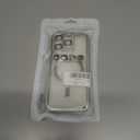 Misscase for iPhone 16 Pro Case with Privacy Screen Protectors,[Camera Lens Protector] Clear Magnetic Luxury Plating Case Compatible with MagSafe Elegant Anti-Scratch Case Cover Silver