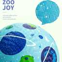 ZOOJOY Pack of 2 Cartoon Playground Balls for Kids 1-6, 6 Inch Rubber Balls for Dodgeball, Rubber Bouncy Kickball, Indoor & Outdoor Game Gaga Balls for Boys Girls with Pump