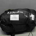 Cold Weather Sleeping Bag 100% Cotton Flannel XXL for Adults Big and Tall,Free Compression Sack (90" x 39" Right Zip, 0F Black)