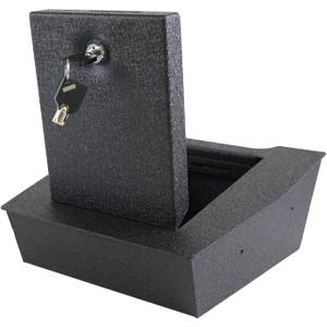 Center Console Gun Safe - Console Gun Vault Compatible with Chevrolet Silverado/GMC Sierra 1500 2019-2025 with Under-seat Bench Seat. (Electronic Keypad Lock)