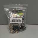 Furge 72 Pieces Key Fob Hardware Set Including 24 Wristlet with Keyring, Colorful Leather Keychain Tassel and Swivel Snap Hooks for Supplies, 6 Colors, Multicolor, Large