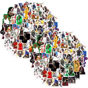 Basketball Star Sports Stickers100 x 2 Pcs.Decor Vinyl Decals Gifts Merch Party Supplies for Water Bottles Skateboard Luggage Scrapbook Kids Teens Adult