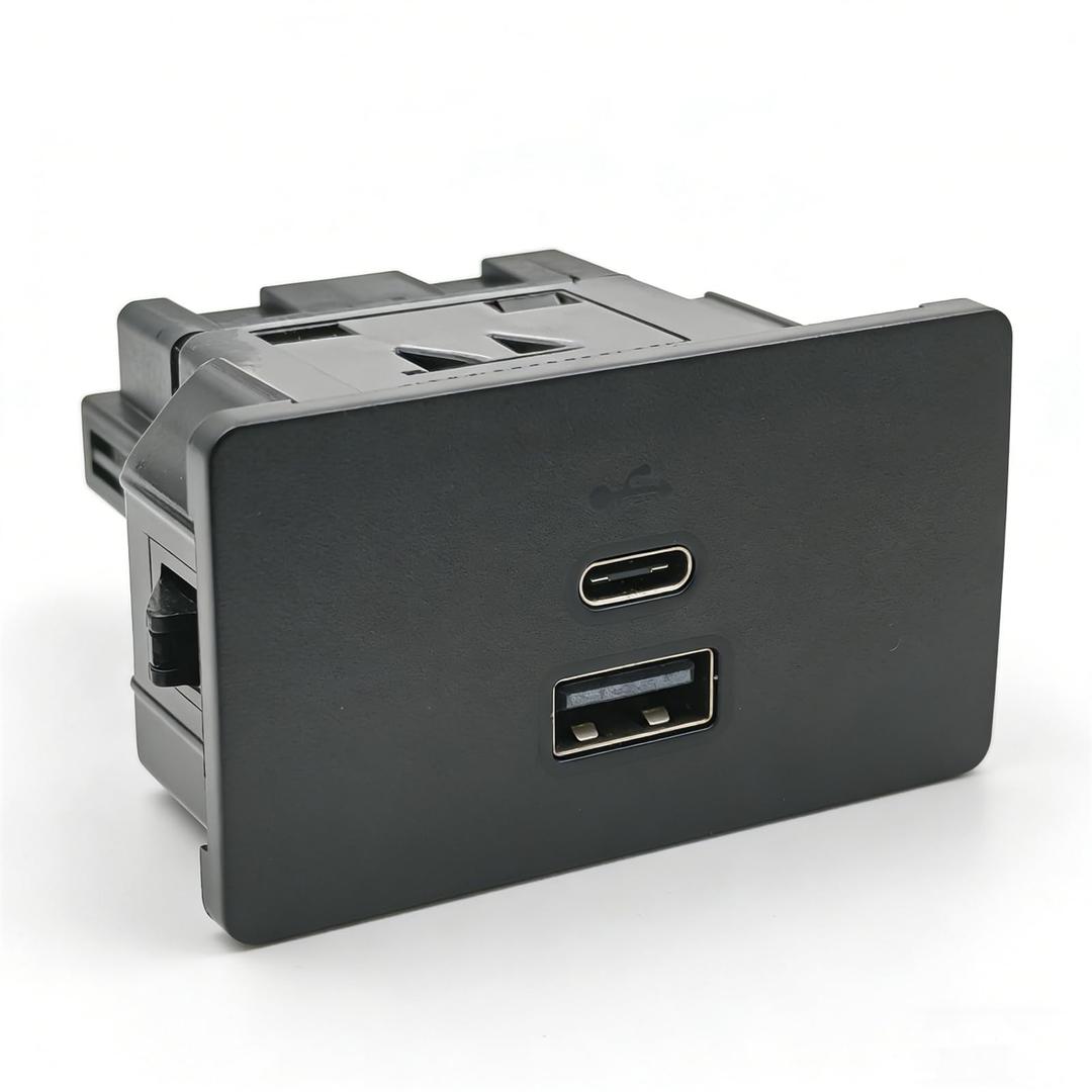 USB Media Hub, Dual USB Ports, Compatible with Ford and Lincoln Cars, Easy Installation 