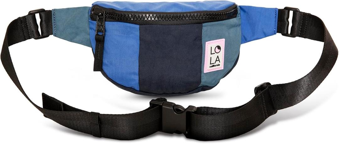 Medium Moonbeam Waist Crossbody Bum Fanny Nylon Bag (One Size, Zing - Indigo)