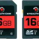 STEALTH CAM SD Card - High-Speed Data Transferring Storage Game Trail Hunting Scouting Photo Video Recording Cameras, 16GB SD Card (2 Pack)
