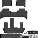 Jenofa-Floor Mats for Nissan Armada & Infiniti QX80 2025 2026 7-Seater Car Mats Cargo Mat Fit 2025 Armada Bucket Seat All Weather Non-Slip Waterproof Durable Rubber Floor Liner Accessories Full Set
