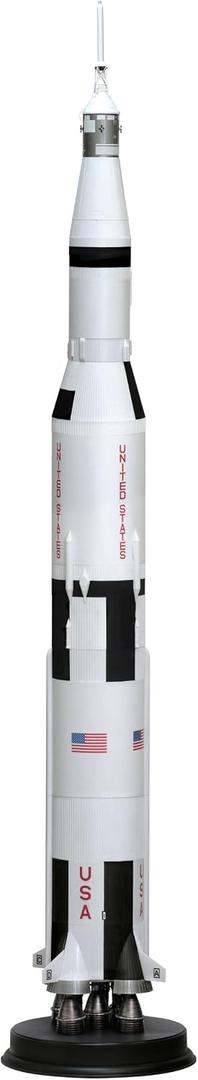 Dragon Models Apollo 11 Saturn V Spacecraft Building Kit, 1/72-Scale, 6.54 x 8.66 x 30.31 inches