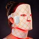 2026 Patented Red Light Therapy for Face and Neck, Cordless & Rechargeable LED Face Mask Light Therapy with Neck Masks, Dual NIR, 416 LEDs, 4 Modes, 16 Level, Skincare Gifts for Women Mom Wife