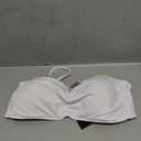 Tempt Me Women Twist Bandeau Bikini Top Strapless Swimsuit Top Only (XX-Large, White)