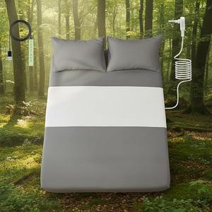 Grounding Sheets,10% Pure Silver Fiber+90% Organic Cotton,Half Grounded Fitted Sheet,One Size Fit All Bed.