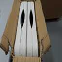 Set of 2 Folding Table 6 FT Lightweight Camping Table Portable Plastic Rectangular Outdoor Dining Table Steel Legs Fold-in-Half with Carrying Handle for Indoor,Picnic,Party,Wedding,Events(White)