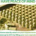 XPRS Nutra Size 00 Empty Vegan Capsules - 500 Count Clear Veggie Capsules for Essential Oils - Empty Vegetable Caps - DIY Filling Works with Most Oil, Exp Date: 12/31/26