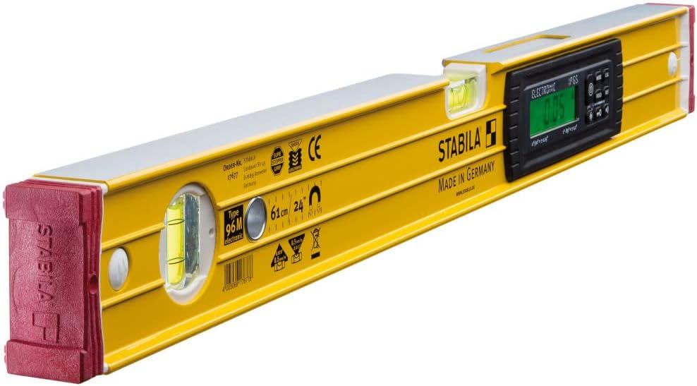 Stabila 36520 24-Inch Electronic Magnetic Dust and Waterproof IP65 TECH Level with Case, Cat. Number 36520