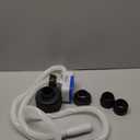 Fuel Transfer Pump with Auto-stop Sensor and 4 Tank Adapter, 2.4GPM 51" Hose Battery-Powered Portable Liquid Pump for Gasoline & Diesel Oil (Blue)