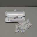 Deep Clean Rechargeable Electric Powered Toothbrush, Rechargeable Electric Toothbrush with 8 Brush Heads,Pressure Sensor to Protect Gums (White)