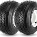 2PCS 18x8.50-8 Lawn Mower Tires with Rim, 18x8.5-8 Tire and Wheel for Riding Lawn Mowers Garden Tractor Turf Tires Golf Carts, 815lbs Capacity, 4 Ply Tubeless