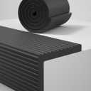 Extra Wide Thick Edge Protectors for Baby, Pre-Taped 6.56ft Foam Guard | 11.8''W Corner Protector, 0.79'' Thick Soft Rubber Foam Padding for Fireplace Table Stair Wall, Waterproof, Black