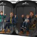 Sportneer Sports Tent, 2-4 Person Instant Pop Up Sports Tents - 92" x 46" x 63.5" Transparent Sport Shelter for Fishing, Camping, Sports Event - Easy Set Up & Tear Down