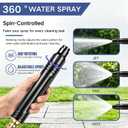2 x 12 Pcs High Pressure Hose Nozzle, Metal Heavy Duty Adjustable Twist Hose Nozzle, Home High Pressure Car Wash Water Gun, Pressure Power Washer Lance Wand for Garden Hose & Outdoor Cleaning