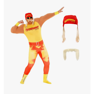 Morph Hulk Hogan Costume, Hulk Hogan Costume Adult, WWE Hulk Hogan Costume, No Size