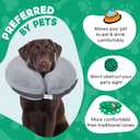 BENCMATE Inflatable Dog Cone Collar Alternative, Soft Dog Cone for Small Medium Large Dogs and Cats, Neck Recovery ECollar Donut Collar After Surgery (Large, Grey) (Gray, L)