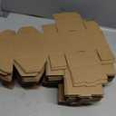 50 Pack 4x4x2 Inches Small Shipping Boxes, Brown Corrugated Cardboard Boxes, Moving Mailing Packing Box