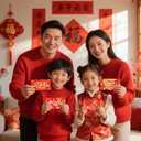 4 x HOWAF Chinese New Year Scratch Off Fortune Cards, 2026 Year of The Horse Party Game Scratch Off Fortune Cards, Spring Festival Scratch Off Card for 2026 Lunar New Year Party Favors 24pcs