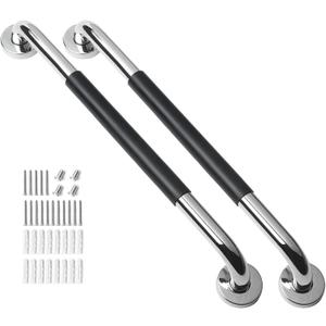 2 Pack Grab Bars for Bathroom, 32 Inch Anti Slip Bathroom Handicap Grab Bars for Showers, Safety Bath & Shower Grab Bar for Seniors, Shower Handles for Elderly, Tesuchan (32inch - silicone)