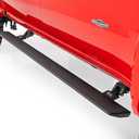 Rough Country Power Running Boards with LED Step Lights for Chevy Silverado/GMC Sierra 1500/2500HD/3500HD, Crew Cab (2014-2018) - Dual Motor Electric Powerstep Board & Retractable Truck Steps