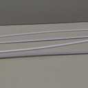 Landical 2 Sets 4FT Sliding Door Track for 1/8" Thick Panels Closet Glass Doors Plastic Cabinet Window Sliding Track (White)