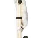 ANWA 32" Tall Cat Scratching Posts for Indoor Cats, 3-in-1 Cat Scratching Post with Plush Toys, Premium Sisal Post for Cats at All Ages with Reinforced Stable Base, Brown