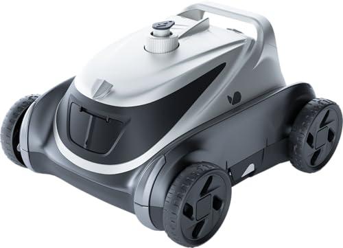 BUBLUE Bubot 500P Cordless Robotic Pool Cleaner, Pool Vacuum with Ultra-Strong Bluehole Suction, Dual Motors, DirtLock 2.0, Self-Parking, 140-Min Runtime for Above-Ground Flat Pools up to 1,076 Sq.Ft