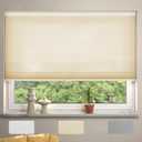 MYshade Cellular Shades, Cordless Light Filtering Windows Blinds for Bedroom, Bathroom, French Door, Living Room Pull Down Sheer Fabric Accordion Color-Matched Window Shades 31" W X 72" H, Beige