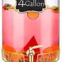Drink Dispensers for Parties 4 Gallon Beverage Dispenser with Stand and Stainless Steel Spigot Drink Containers for Parties Jugs for Drinks Pitcher Tea Jar for Parties Lemonade Juice, Gold