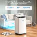 80 Pint Dehumidifier for Basement, 50 Pint DOE, Drain Hose, 5000 Sq Ft