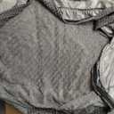 INVENHO Large Dog Beds Large Sized Dog Washable, Orthopedic Warming Soft Sleeping Puppy Bed Durable Pet Bed with Anti-Slip Bottom L(35"x25"x10") (Grey)