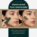 Jade Roller & Gua Sha Set  Natural Jade Face Roller for Puffiness, Wrinkles & Lifting  Cooling Facial Massage Tool for Glowing Skin, Stress Relief & Skincare Absorption