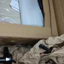 DUMOS Criss Cross Chair with Wheels, Wide Cross Legged Office Desk Vanity Chairs, Faux Leather Armless Adjustable Swivel Chairs for Home Computer Task, Beige