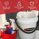 Shurhold Worlds Best Rope Handle Bucket - Tough Molded Plastic with Leak-Free Design, Even Weight Distribution & Built for Heavy-Duty Use - 5g - White (EXP 09/30/26)