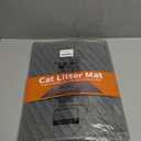 Pieviev Cat Litter Box Mat, 24"x 17" EVA Scratch Resistant Litter Trapping Mat, Easy Clean for Scatter Control, Soft on Kitty Paws, Waterproof & Urine Proof for Indoor Use, Gray