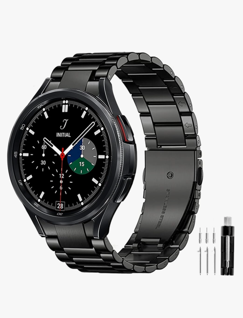 GOLDTOLUCK No Gap Stainless Steel Band Compatible with Samsung Galaxy Watch 8 7 6 5 4 Classic FE Pro Ultra 40mm 44mm 46mm 43mm 47mm 45mm 42mm Replacement Men Women Milanese Metal Elegant Casual