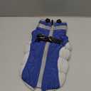 FUAMEY Dog Coat for Small Dogs, Waterproof Dog Winter Jacket with Harness Built in Puppy Cold Weather Coats Reflective Pet Vest with Zipper Warm Fleece Dogs Snowsuit Windproof Blue XS