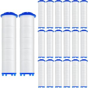 20 Pack Shower Filter Shower Head PP Cotton Handheld, Replacement Filter Tool Suitable for Various Specifications of Heads (3.3 inches)